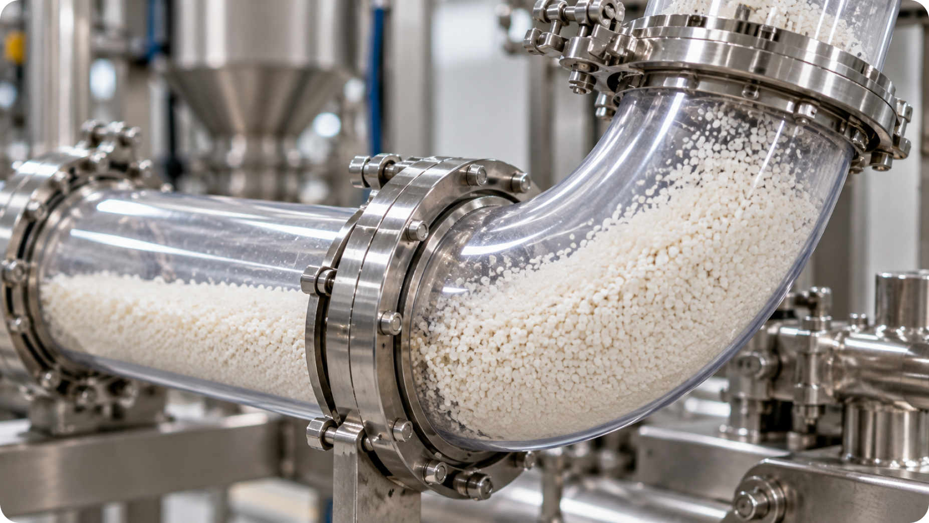Pneumatic conveying pipeline transporting bulk material